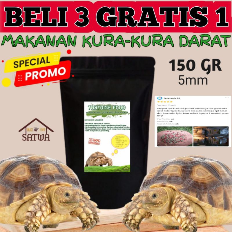 [DAPAT GRATIS]  SULCATA PARDALIS PELLET BULAT MAKANAN TORTOISE FOOD PAKAN TORTO KURA-KURA DARAT RADI