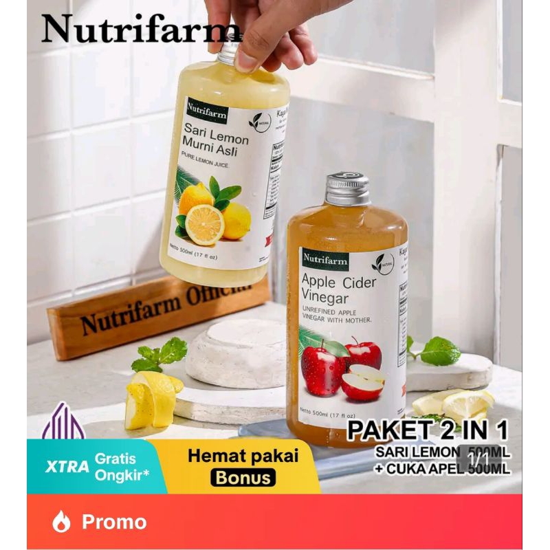

PAKET PROMO !! CUKA APEL 500 ML + SARI LEMON 500 ML