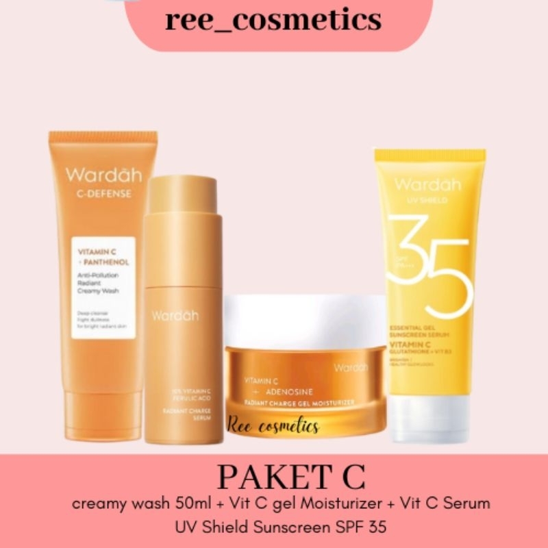 WARDAH 1 Paket Lengkap Vitamin C Radiant Charge | Skincare Wardah