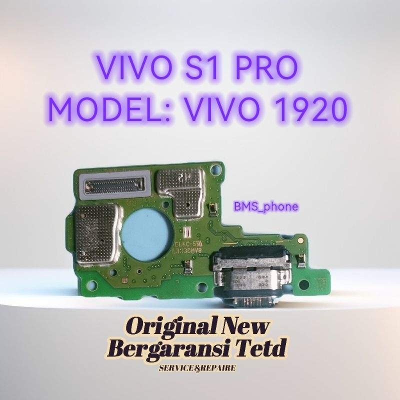 Konektor Cas Papan Pcb Konektor Cas Mic Vivo S1 Pro Model Vivo 1920 Original