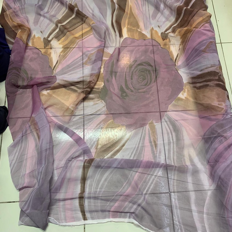 kain organza motif - kain organza antik - kain organza kaca - kain organza motif bunga besar - kain 