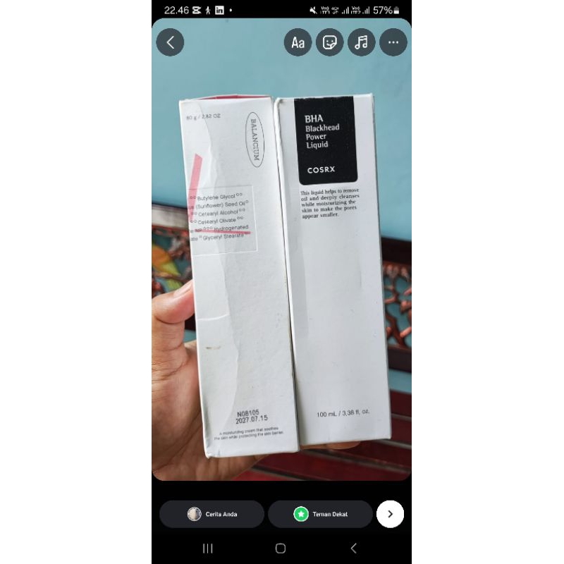 [NEW] COSRX BHA BLACKHEAD POWER LIQUID TONER COSRX BALANCIUM COMFORT CERAMIDE CREAM ORIGINAL