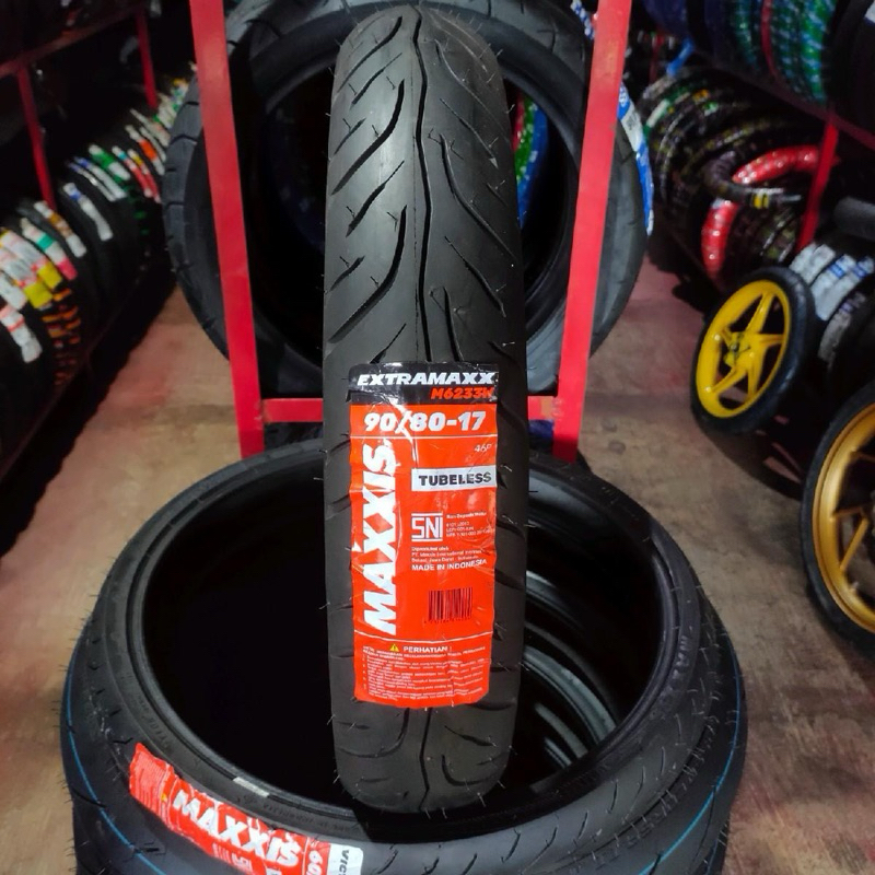 Ban MAXXIS EXTRAMAXX M6233W 90/80-17 tubeles ban medium ban donat maxxis