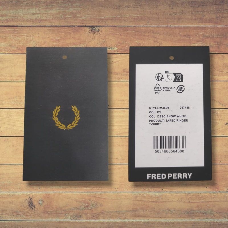 

HANG TAG FRED PERRY PREMIUM
