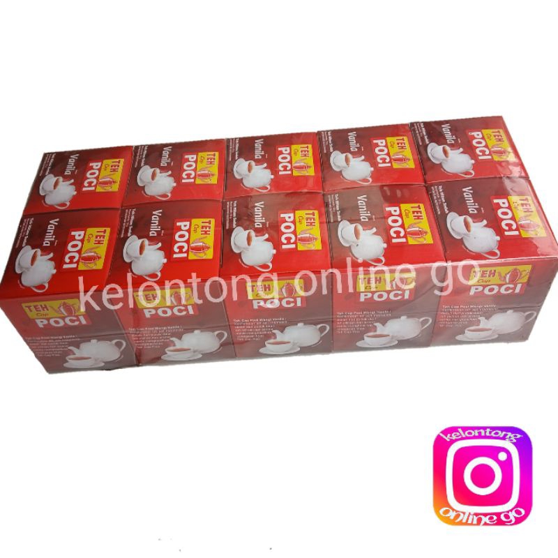 

Teh Poci Seduh 10 Box Aroma Vanila - 50 gram per Box