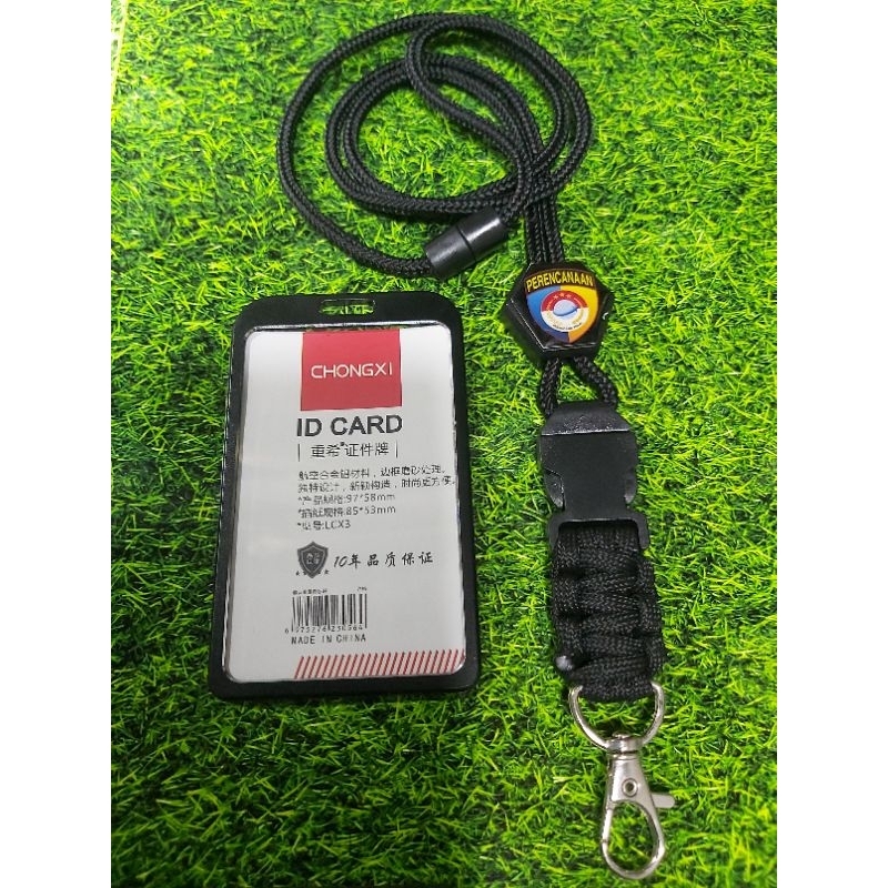 

tali lanyard hexa id card holder gantungan custom logo perencanaan polri
