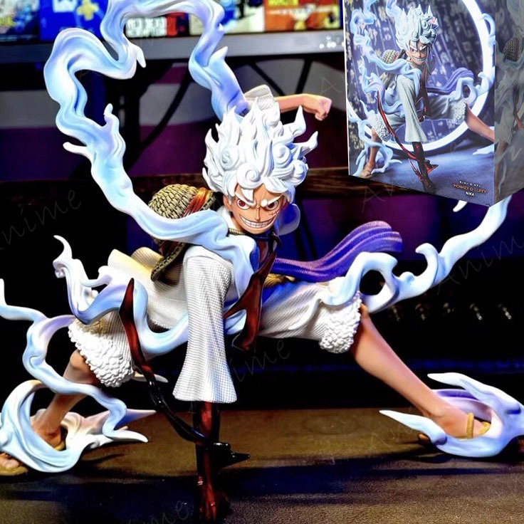 Model Spesial  One Piece Action Figure Luffy Gear 5 Sun God Nika Figure Monkey D Luffy Anime PVC Kol