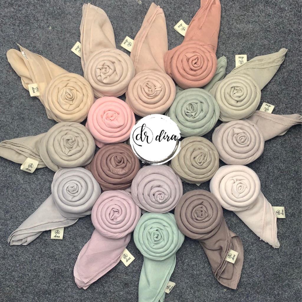 Jilbab Segiempat Paris Jadul Murah/Segiempat Paris Polos Premium