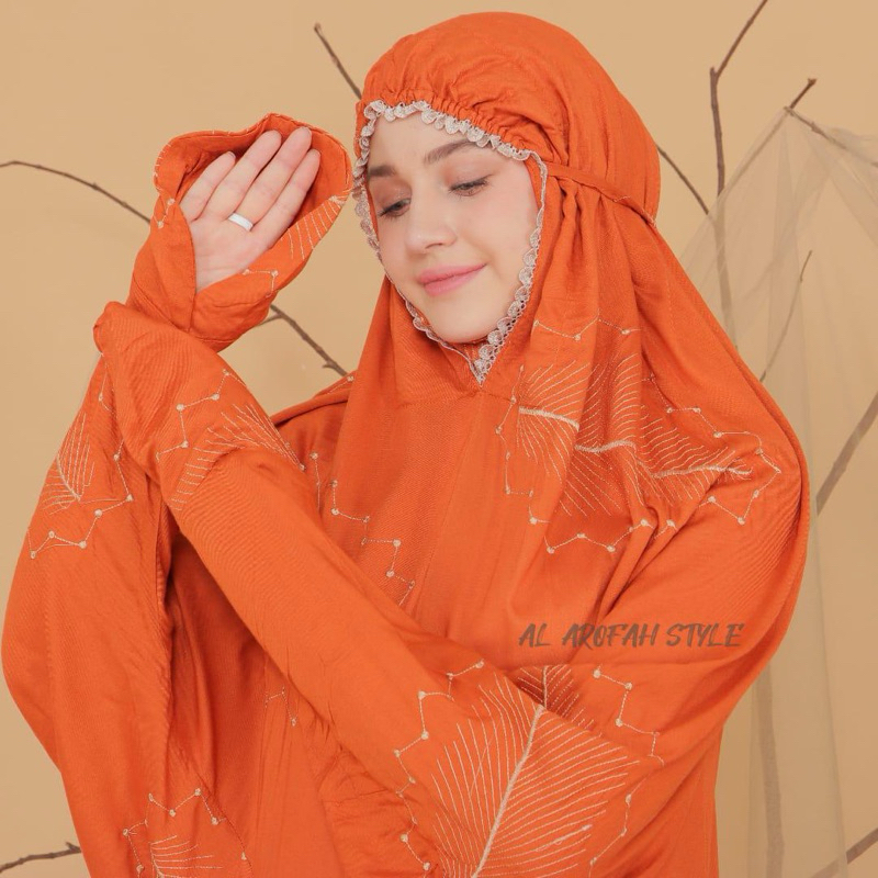 MUKENA TERUSAN DEWASA SHOFWA BORDIR KATUN RAYON