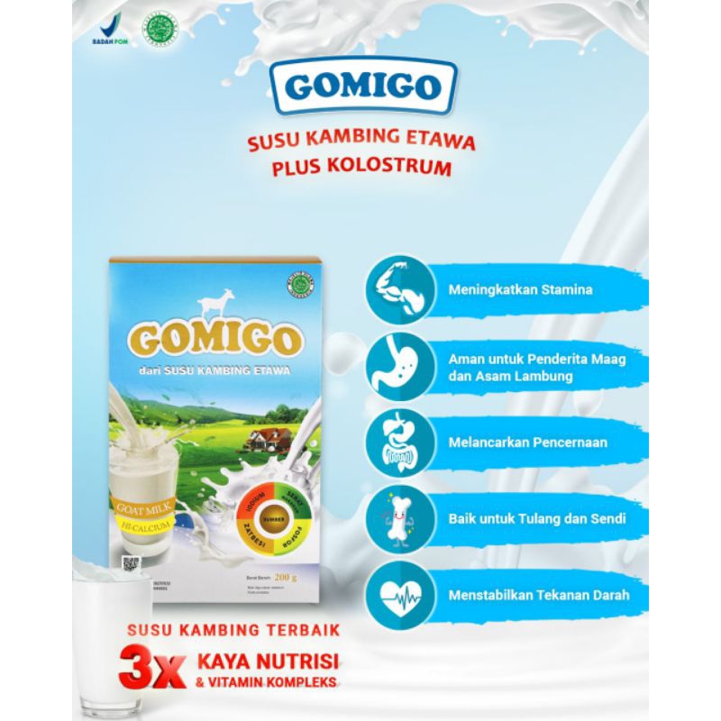 

Susu Kambing Etawa Gomigo Plus Kolostrum