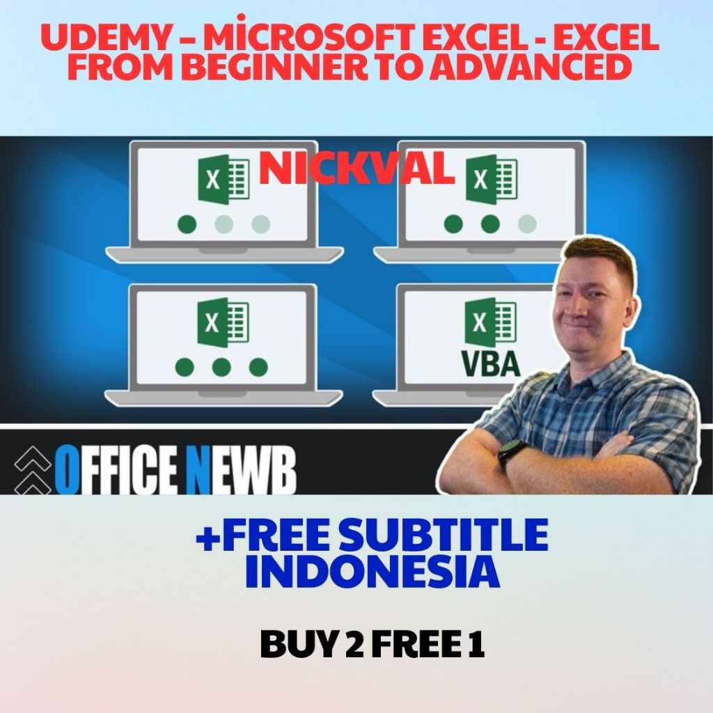 Udemy – Microsoft Excel - Excel from Beginner to Advanced