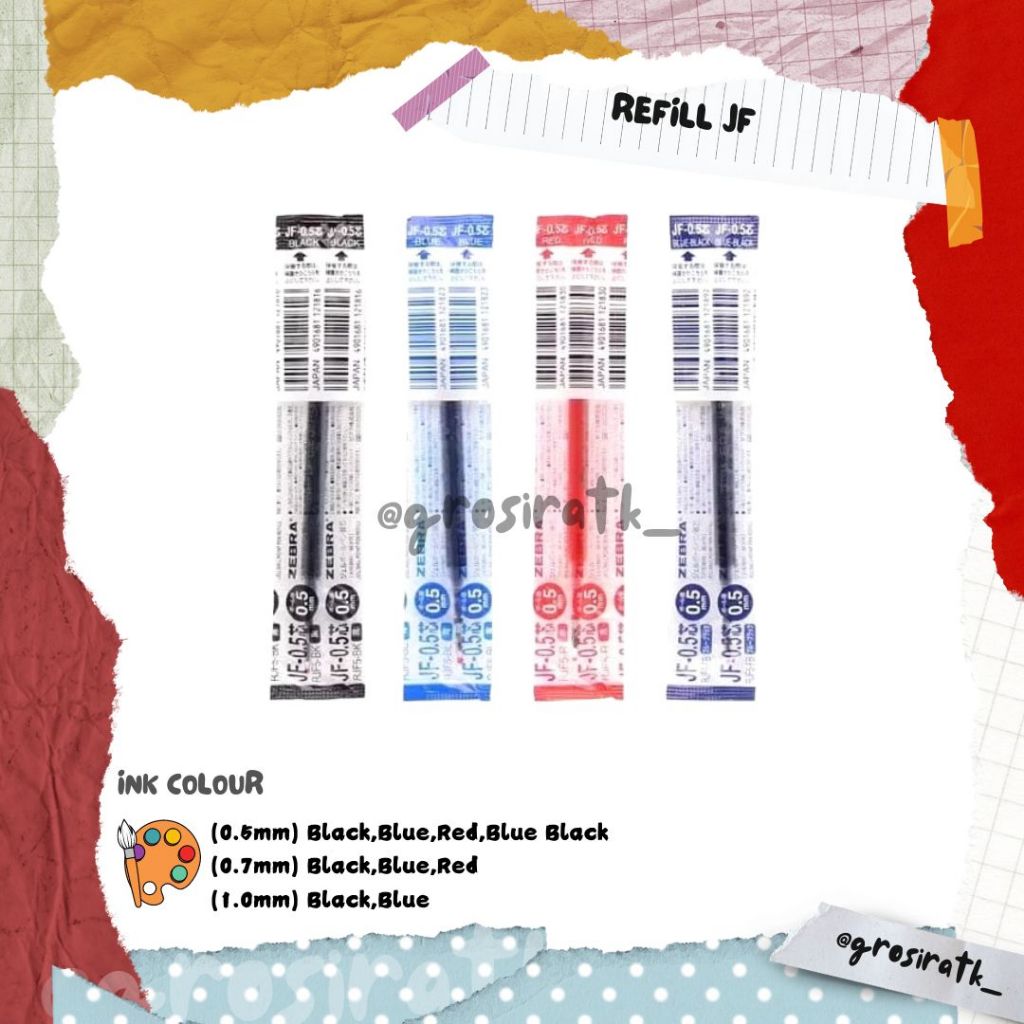

Zebra Refill JF (Refill Sarasa Clip)