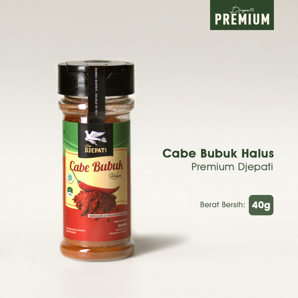 

Cap Djepati Cabe Bubuk Botol Premium 40 Gr