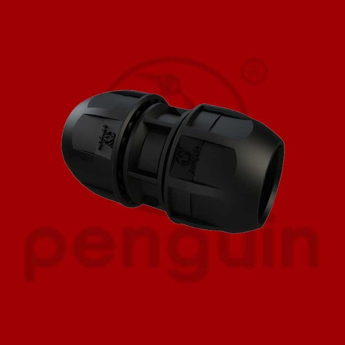 Socket HDPE Compression 63mm (2 inch) Straight Coupler Penguin