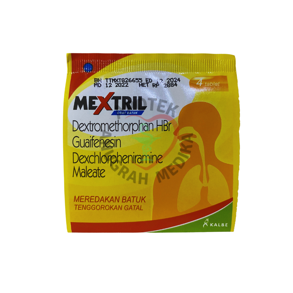 Mextril 4 Tablet Obat Batuk, Pilek, Tenggorokan GataL