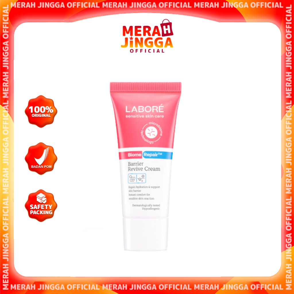 LABORE BiomeRepair Barrier Revive Cream - Krim Pelembab Kulit Sensitif | Merah Jingga Official