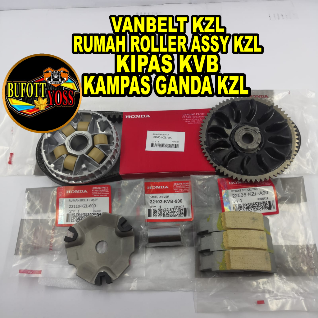 Vanbelt KZL Beat Fi Rumah Roller Assy Beat Fi Kipas KVB Kampas Ganda Only KZL Beat fi 2012-2014