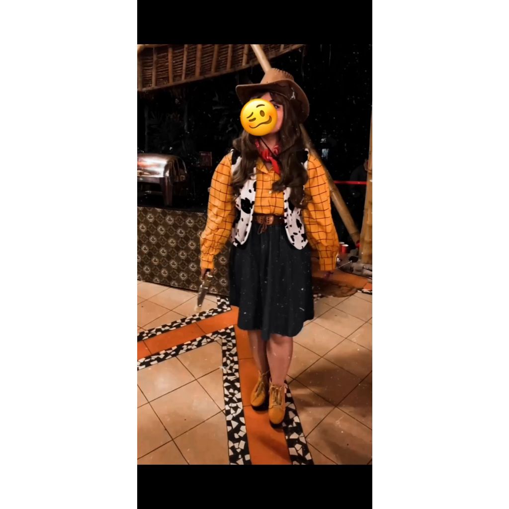 Kostum koboi woody toy story dewasa | cowboy woody toy story costume