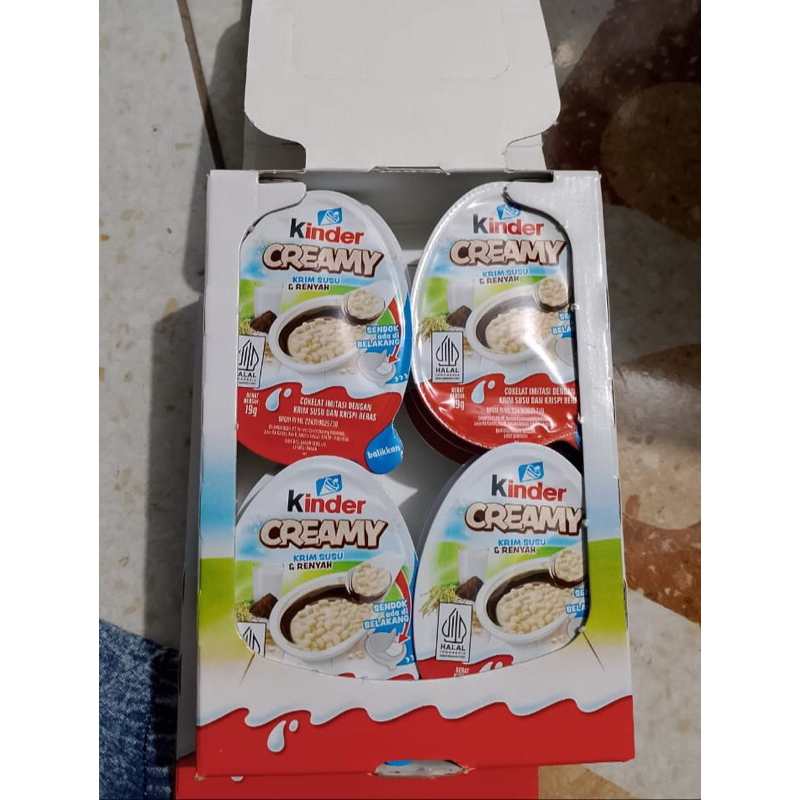 

kINDER CREAMY ISI 12 pcs TEEEERMURAAAH
