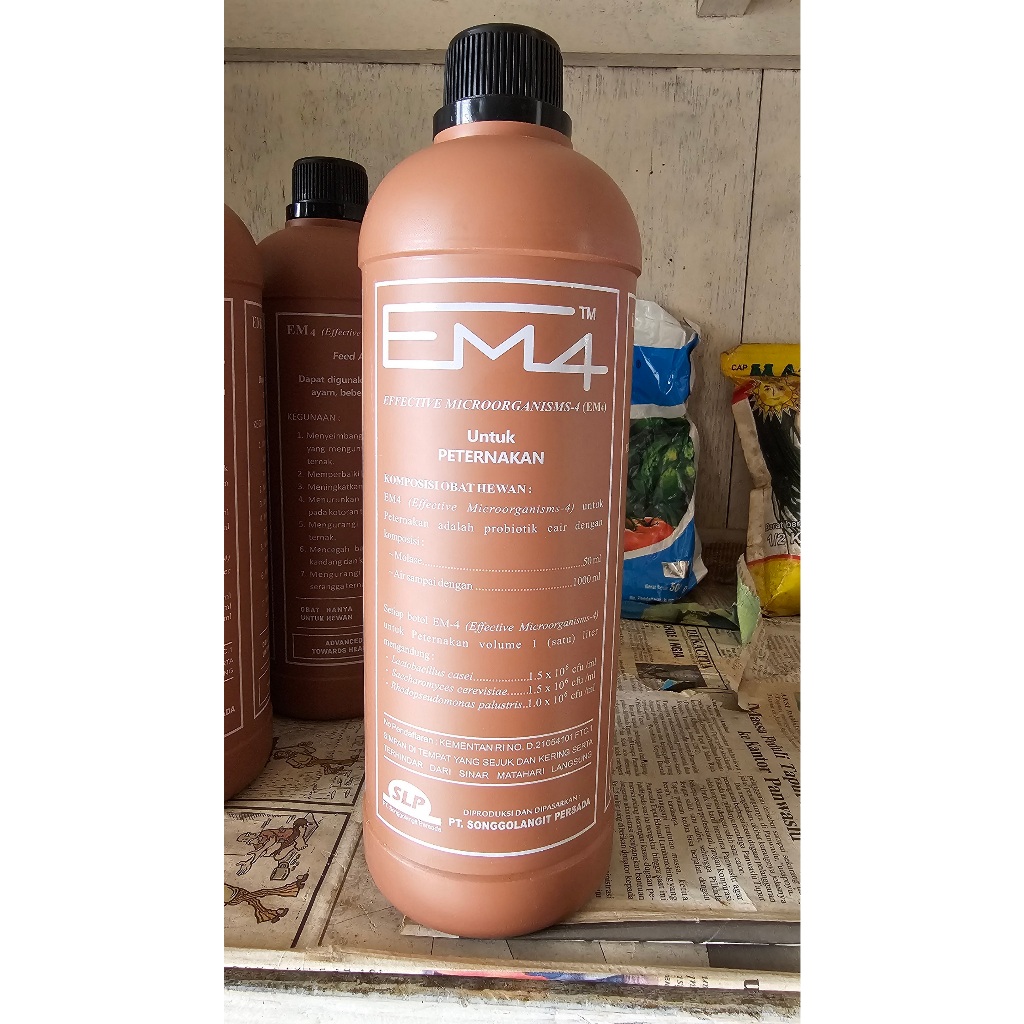 EM4 Peternakan 1 liter stok selalu baru untuk fermentasi pakan ternak