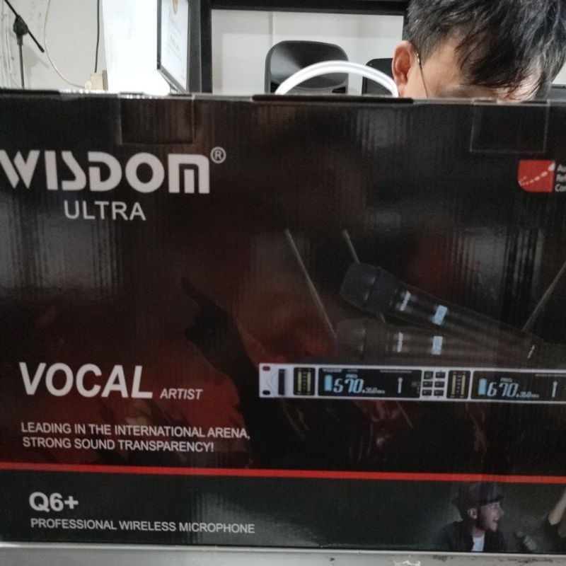 MIC MICROPHONE WIRELESS WISDOM Q6+