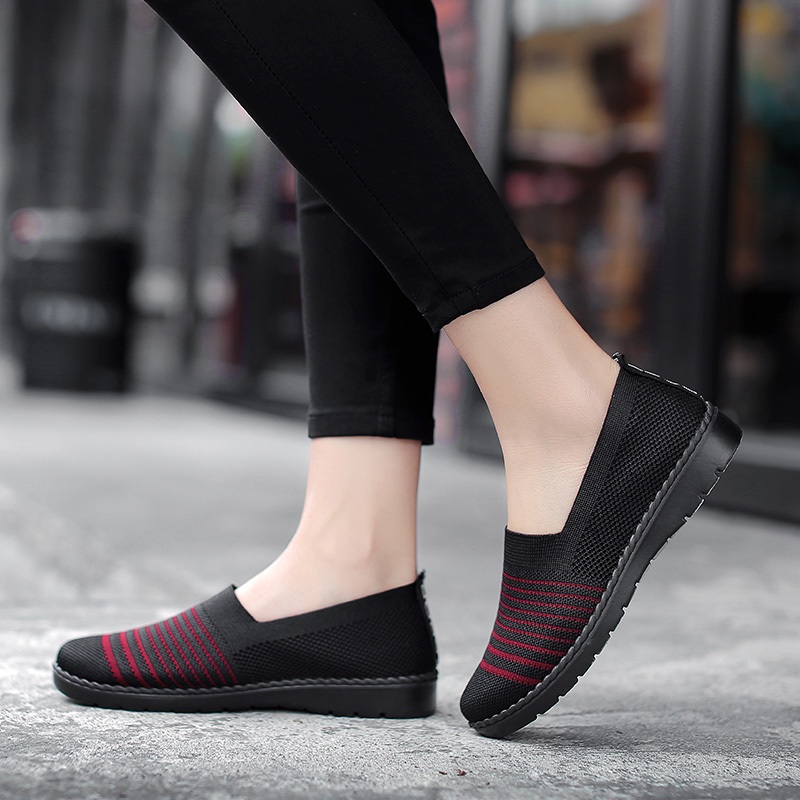 PREMIUM QINGSHUI Fashion Wanita Flats Wanita Sepatu Karet Untuk Wanita