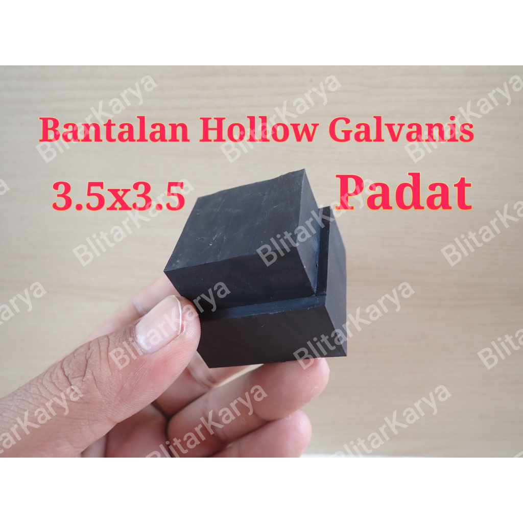 Bantalan Hollow Galvanis 3.5x3.5 Tebal Padat Kuat Karet Bantalan Hollow Galvanis 3.5x3.5 Harga Perbi