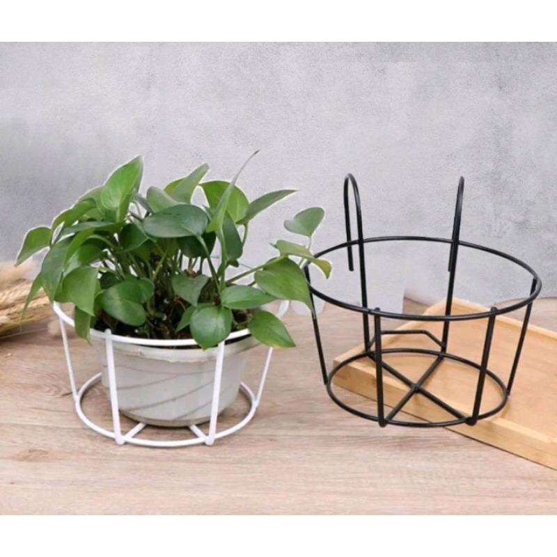 standing pot pager / Gantungan Besi Pot Panjang Pagar / Balkon