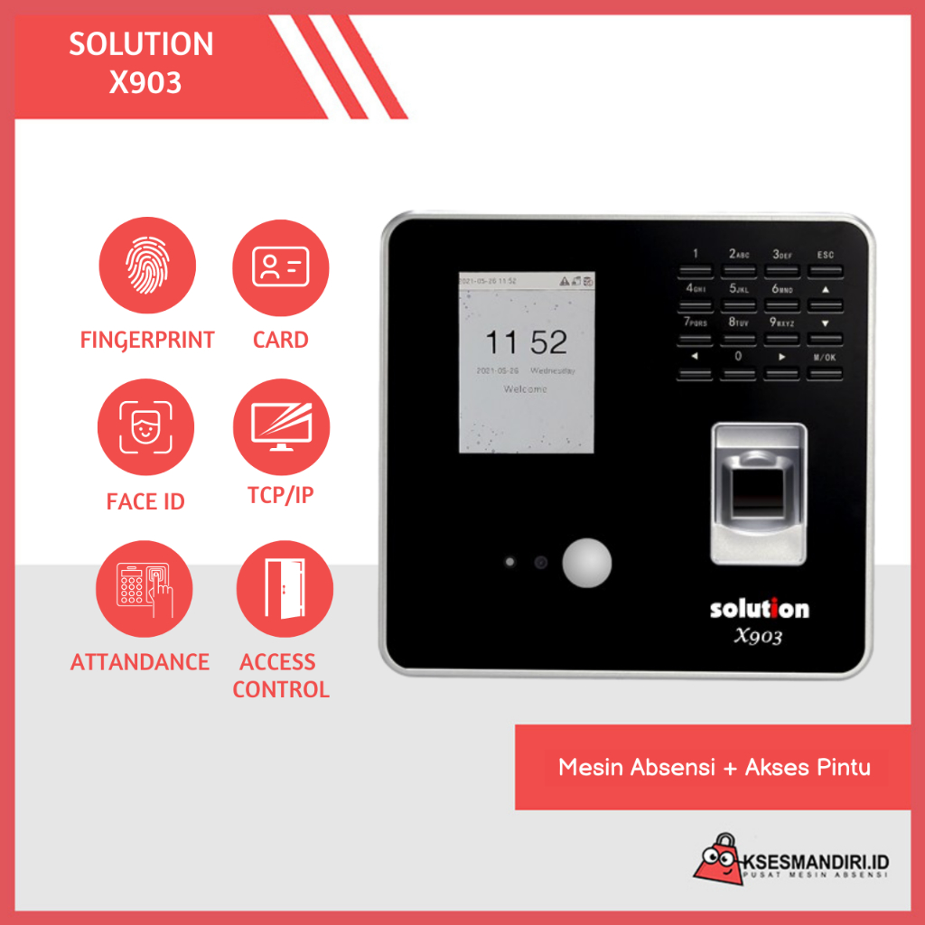 Fingerprint Mesin Absensi Access Door Solution X903
