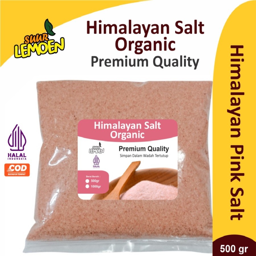 

Bisa Cod Garam Himalaya Original 1kg Organic Himalayan Pink Salt