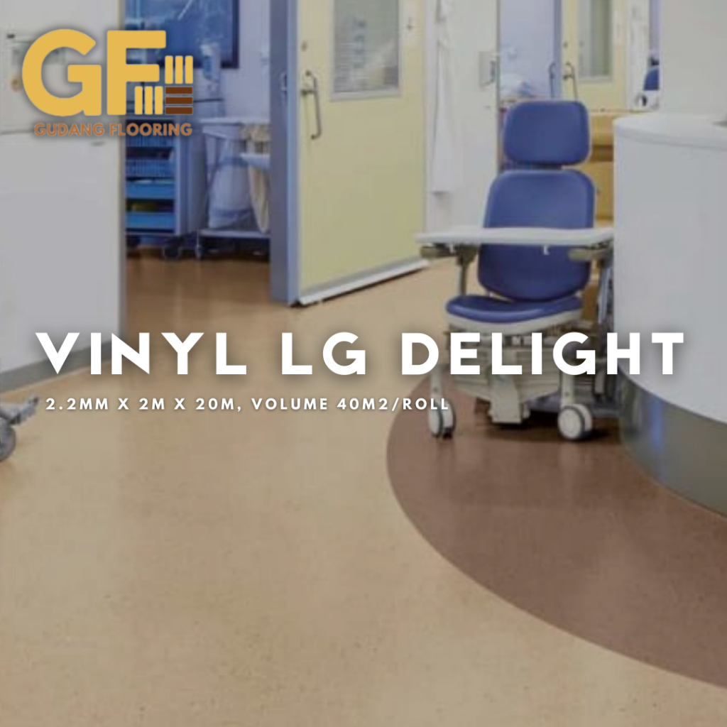 Vinyl roll LG DELIGHT 2,2mm/ vinyl karpet rumah sakit