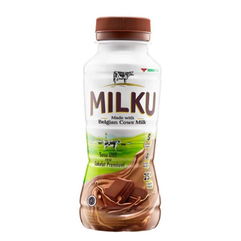 

Milku susu botol 200ml 1 dus isi 12botol