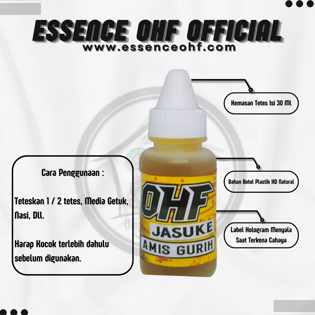 ESSENCE JASUKE AMIS GURIH ESENCE OHF UMPAN MANCING IKAN MAS