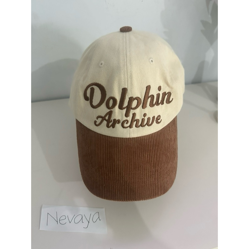 [Preloved] BTS V Taehyung - Dolphin Archive Two Tone Ball Cap by Wai Kei ori 100%