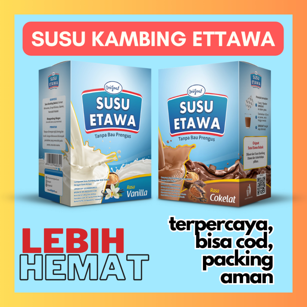 

ORIGOAT Amster Goat Susu Kambing untuk Meningkatkan Kesehatan Sendi dan Pernafasan 125g (5pcs @25g)