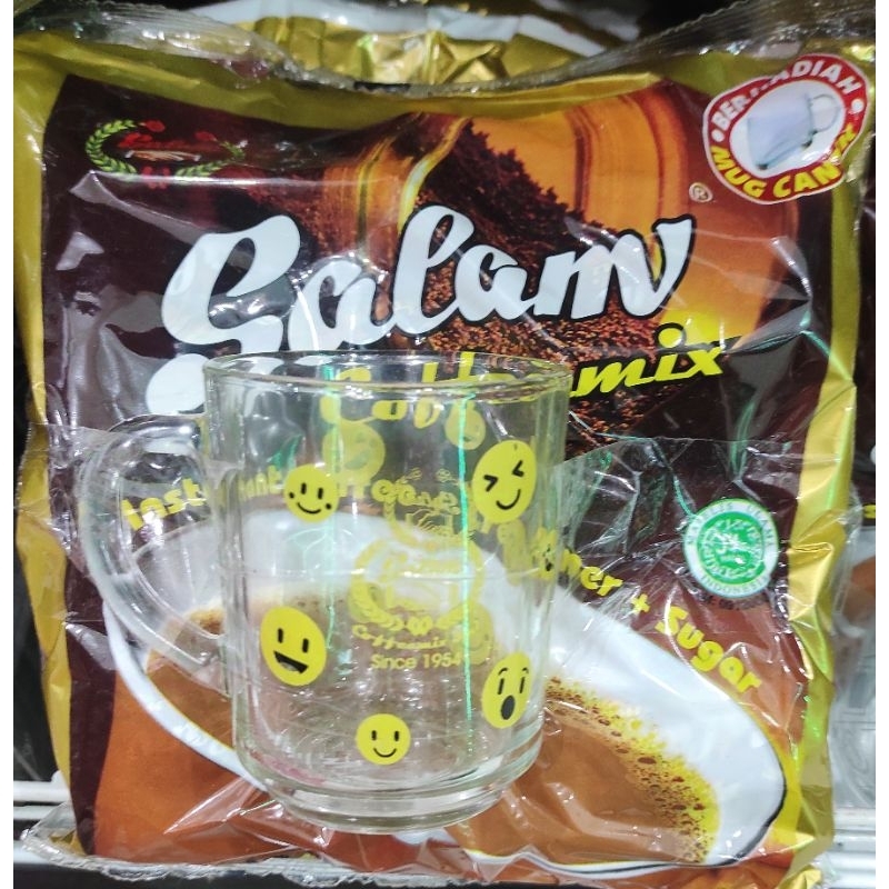 

Salam coffeemix kopi instant coffee 3in1 20grx30s berhadiah gelas (motif dan warna gelas random) tz