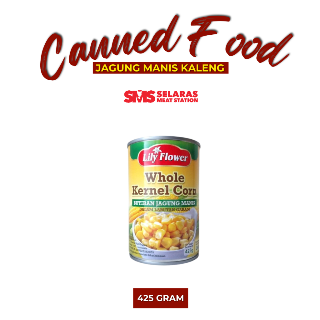 

Lily Flower Whole Kernel Corn Jagung Pipil Kaleng 425 Gram Tangerang Selatan