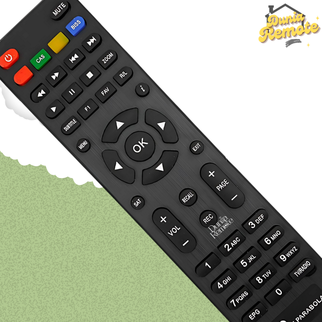 REMOTE RECEIVER PARABOLA Nex Mola Parabola Receiver Kuning Merah Hijau Mola