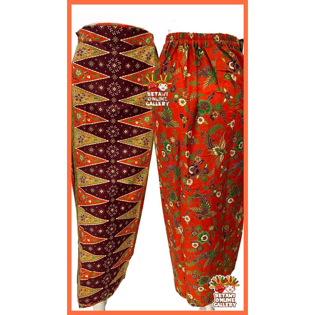sut Rok Batik Betawi / Rok Span Tumpal Batik Betawi / Rok Batik Span