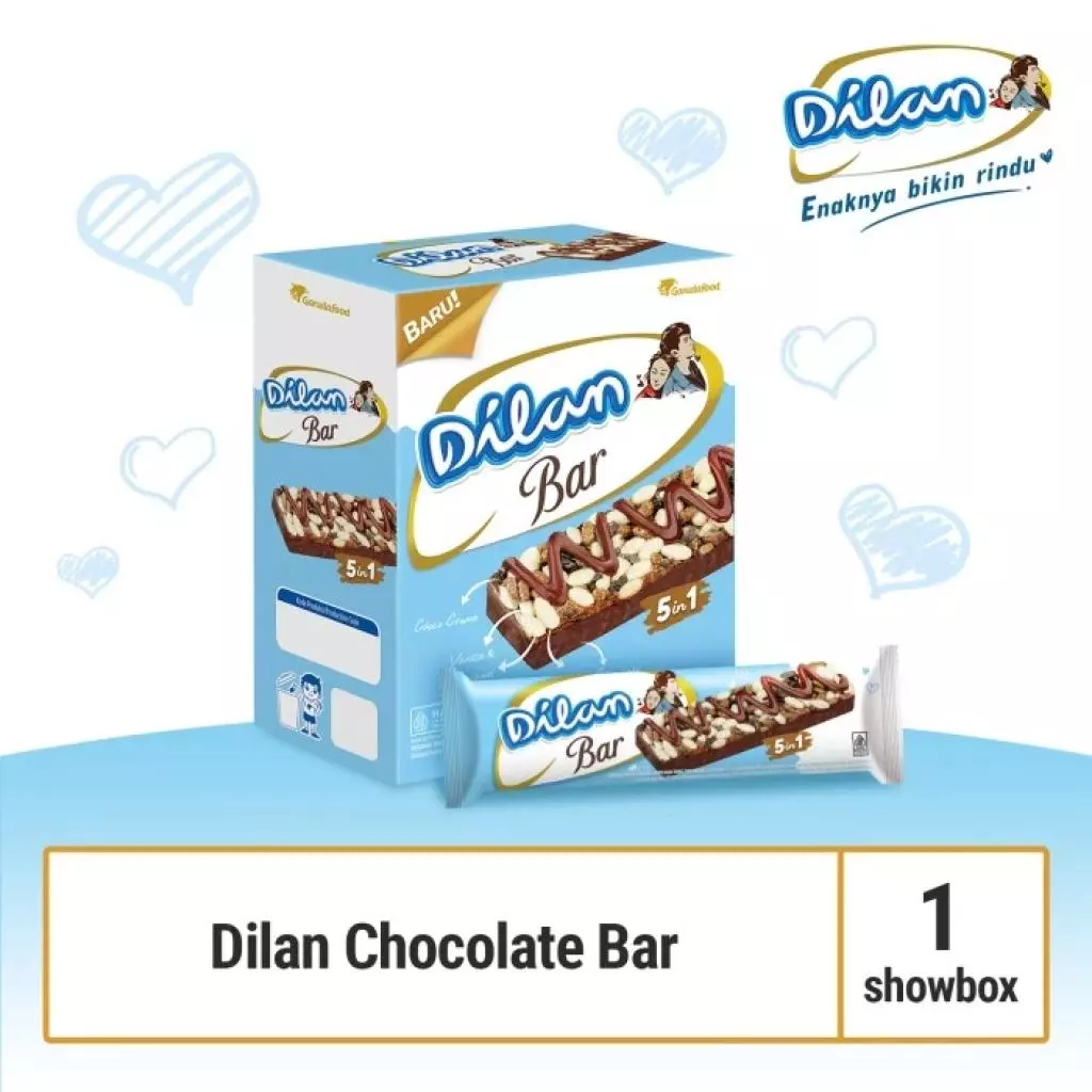 

DILAN Chocolate Bar 1 box 18gr x 12pcs - 1 karton isi 12 box