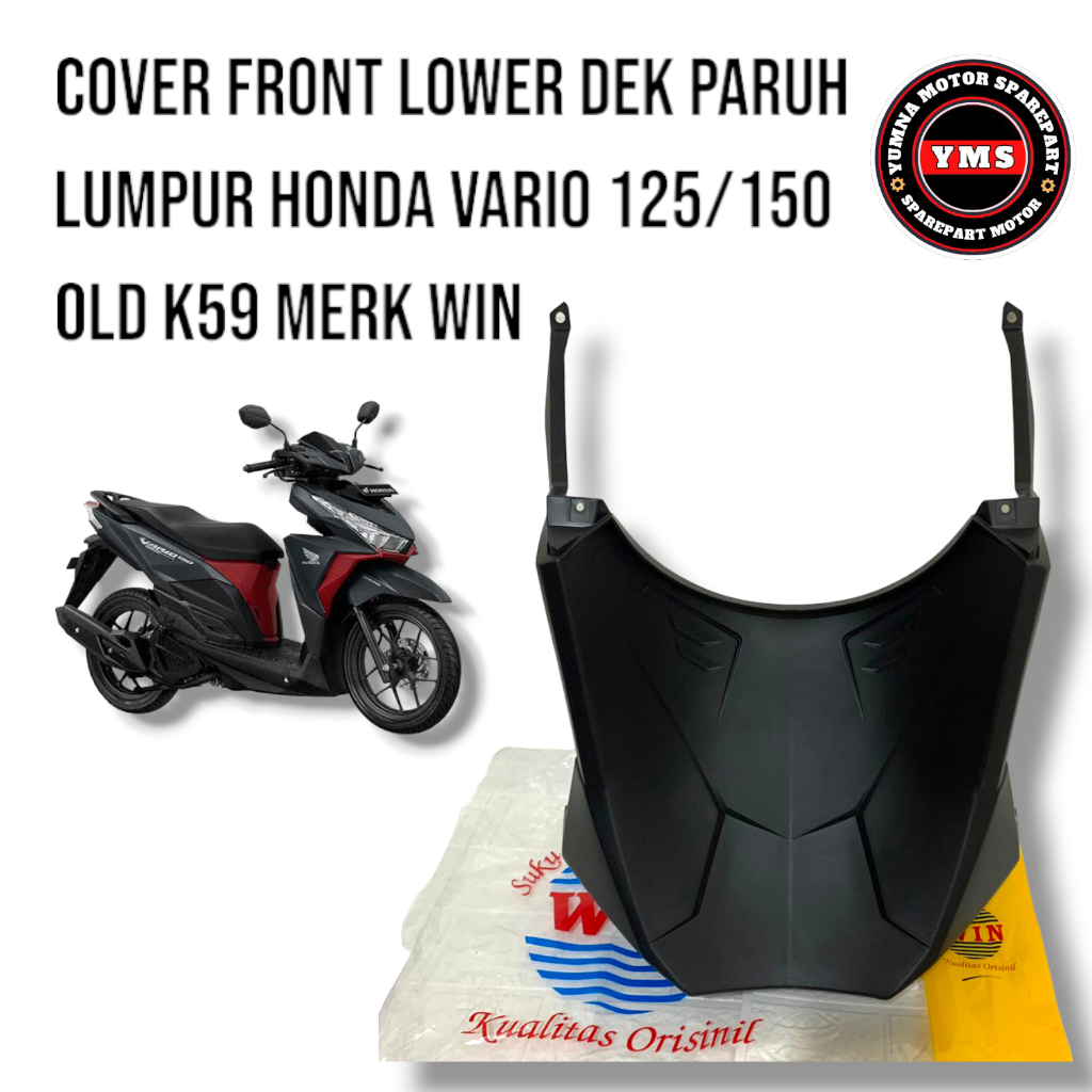 cover front lower honda vario 125 150 led old dek paruh lumpur vario 125 150 2015 - 2017 k59