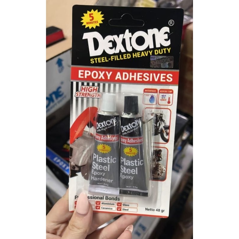 Lem Dextone 5menit besar 48gr / lem besi dextone original