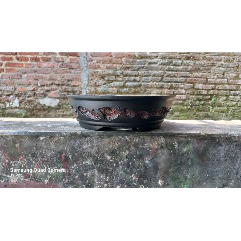 POT BONSAI SEMEN SEMI RELIEF BULAT 25×7
