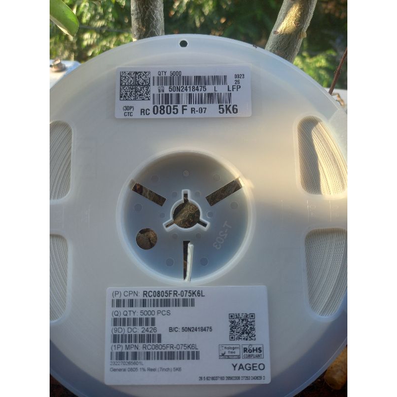 resistor smd 0805 5k6 ohm orginal yageo
