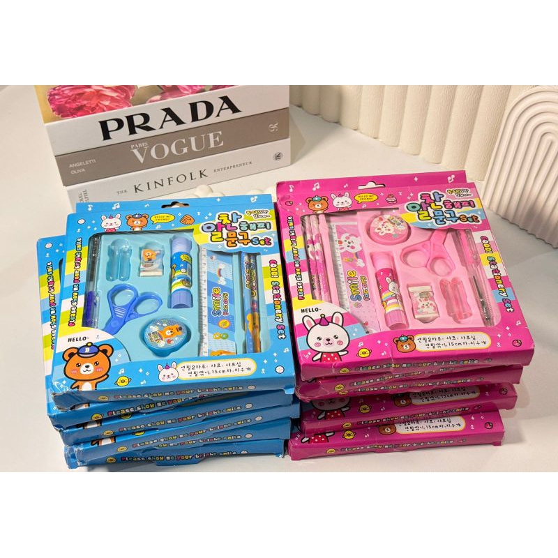 

Ready Alat Tulis Set 8in1 Karakter Stationery Kids/ Paket Alat Tulis Anak TK/ Set School Supplies for Child Writing Gift