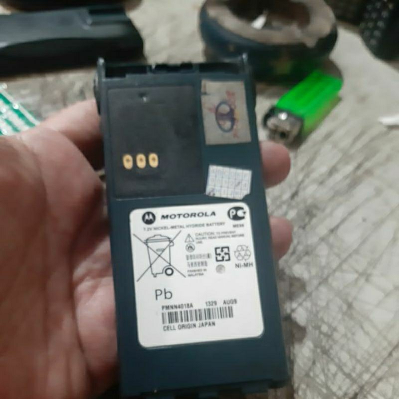 Baterai motorola gp308 drop batre motorola gp 308 mati bahan refill