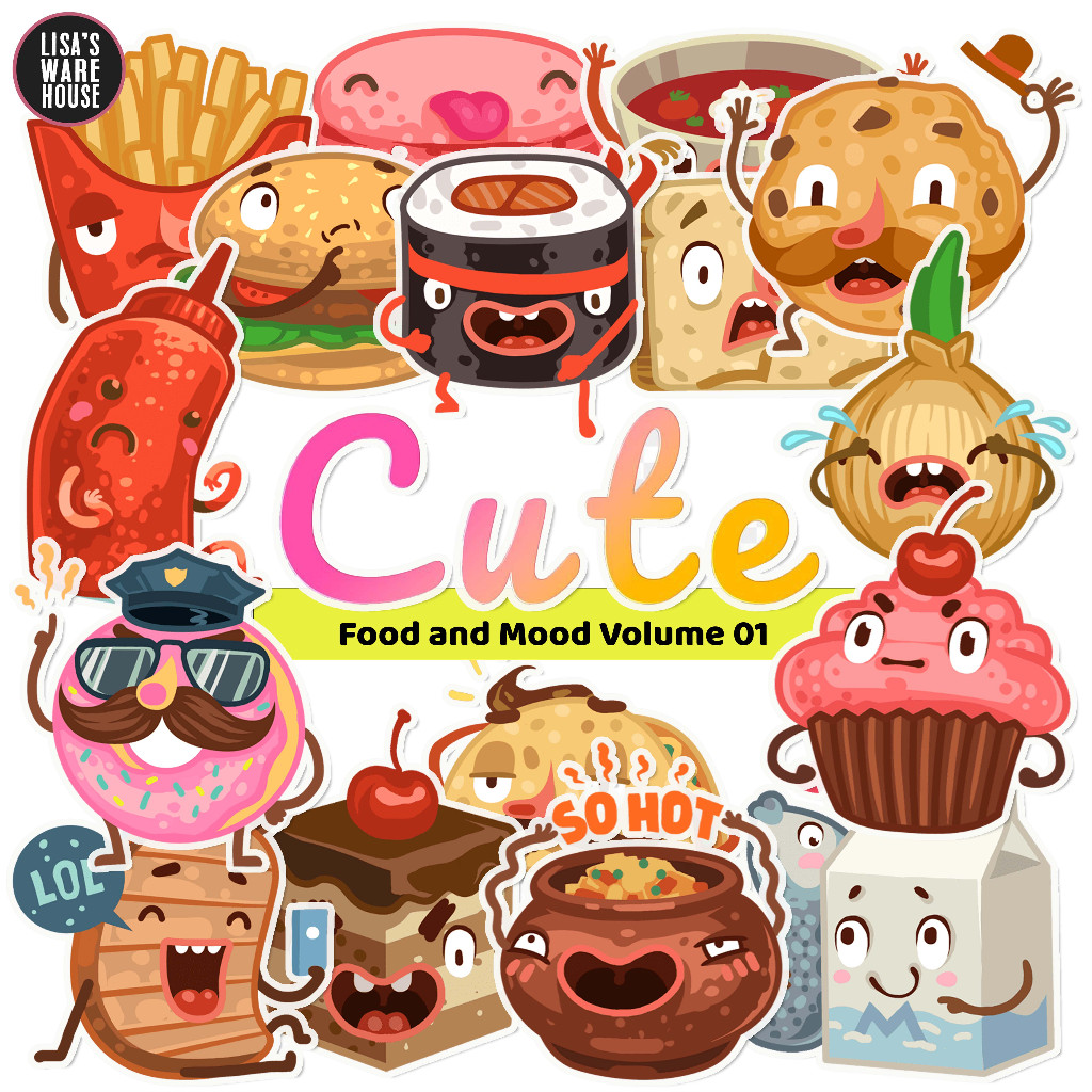 

Sticker Food & Mood Volume 01