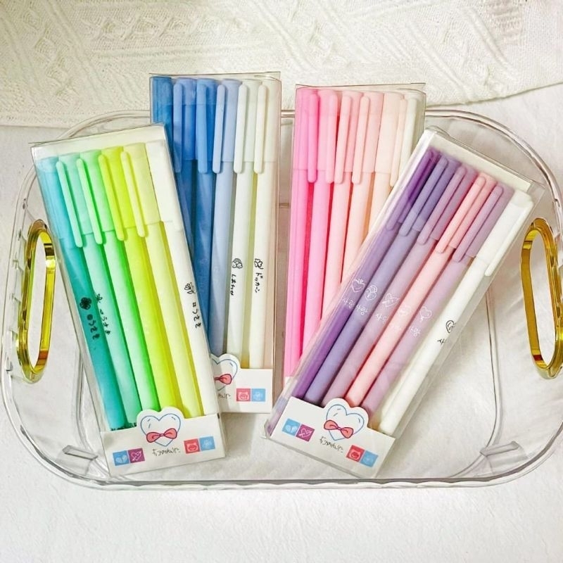 

Pulpen Gel 0.5mm Warna Pastel Bolpoint Tinta Gel Cair(GBZ)