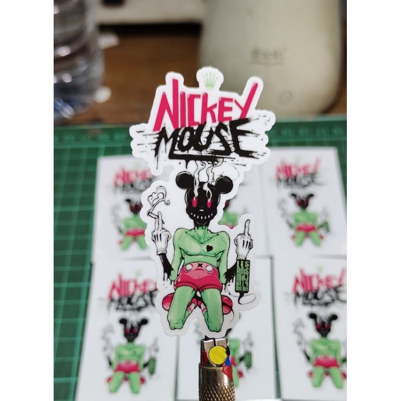 

stiker print Mickey mouse custom stiker keren murah