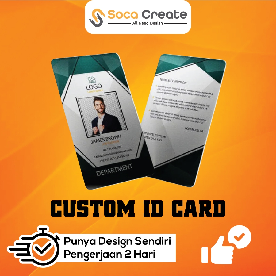 

CUSTOM ID CARD MURAH | Free Design | Proses Cepat